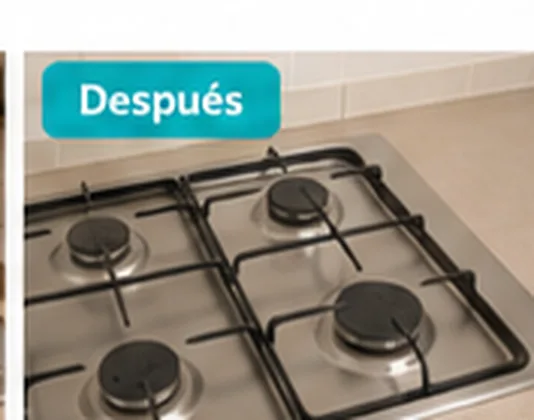 Ilustración de una placa de cocina limpia
